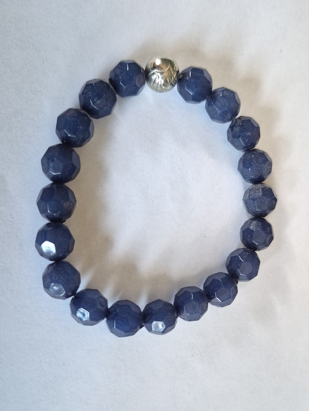 Blue & Silver Beaded Bracelet Stack - Picture 3 of 6